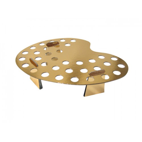 Artist Pallet Gold-Silver Card 34 Hole With Legs