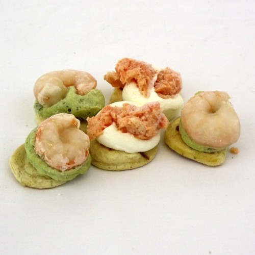 Mini Seafood Blini Selection x 48 (Thaw & Serve)