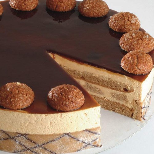 Caramel & Amaretti Charlotte