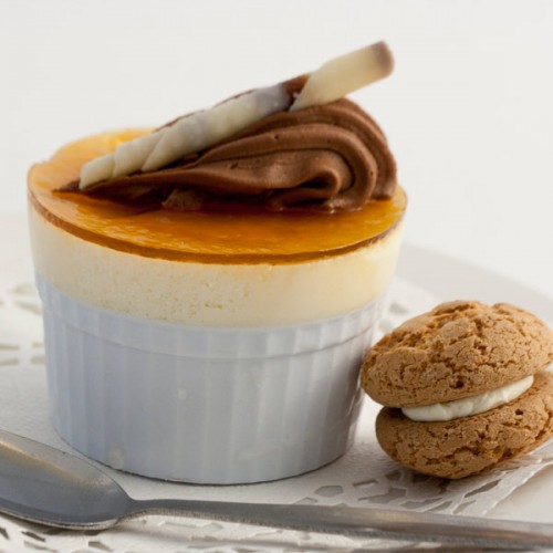 Individual White & Amaretto Souffle x 12