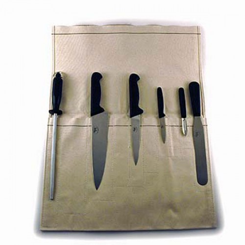 Canvas Knife Wallet - 6 Pocket