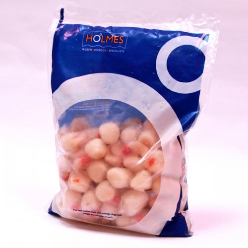 Scallops - Queen With Roe - 40-60 - 1kg