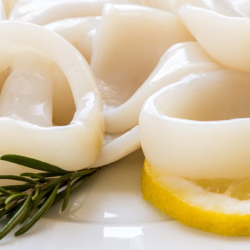 Squid Rings -Blanched 1kg Bag