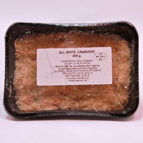 Crabmeat White - Frozen 400grms.
