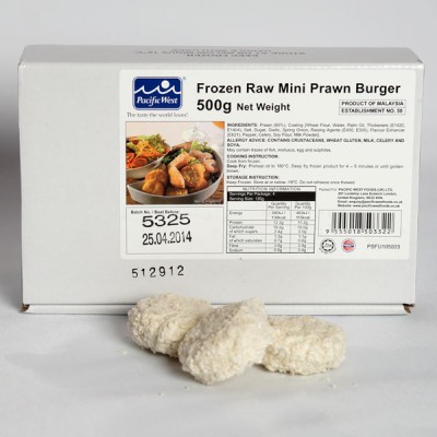 Prawn Mini Burgers 20-30g x 500g
