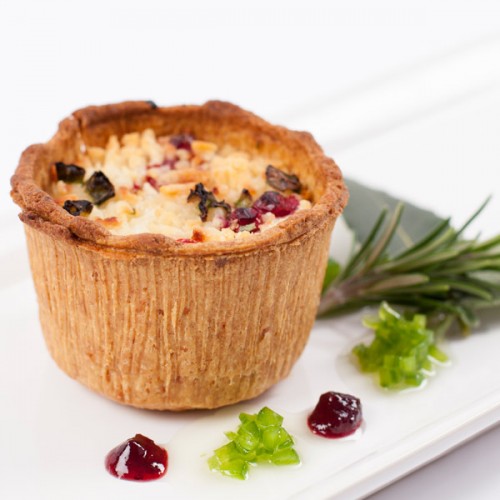 Deep Goat Cheese & Cranberry Tart - (15 x 100g)