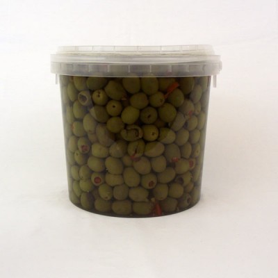 Green Olives Stuffed With Red Peppers 3.9kg